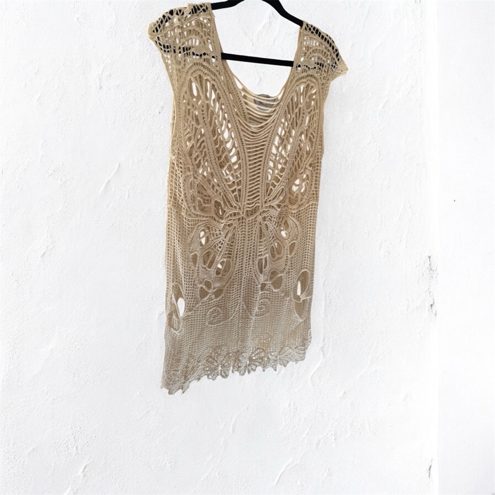 Elegant Crochet Swim Coverup